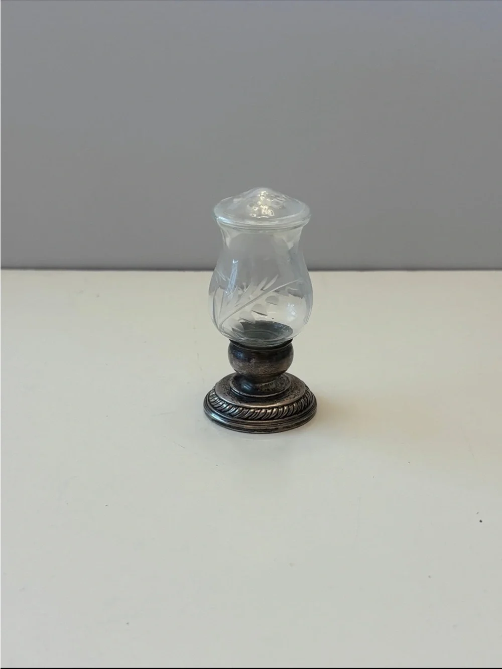Sterling Silver Quaker Silver Hurricane Salt Shaker 706